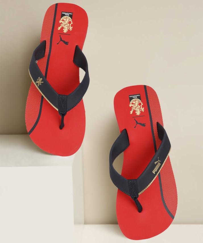 puma rcb flip flops