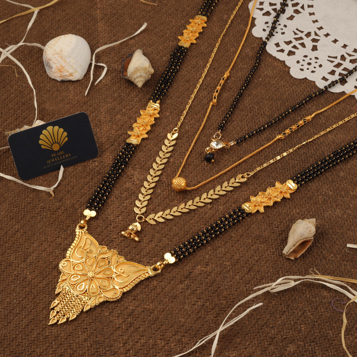pearl jewellery Brass Mangalsutra Price 