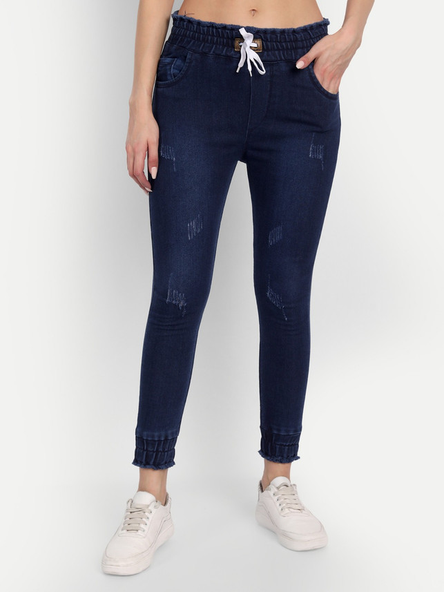 flying girls Jogger Fit Women Dark Blue 