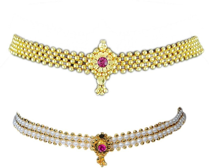 Buy Soubhagya golden moti thushi Gold 