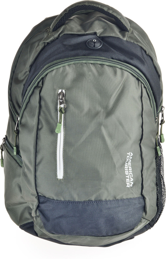 american tourister olive green backpack