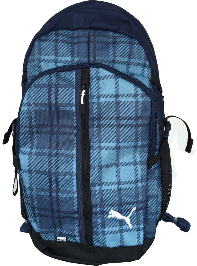 puma unisex blue apex laptop backpack