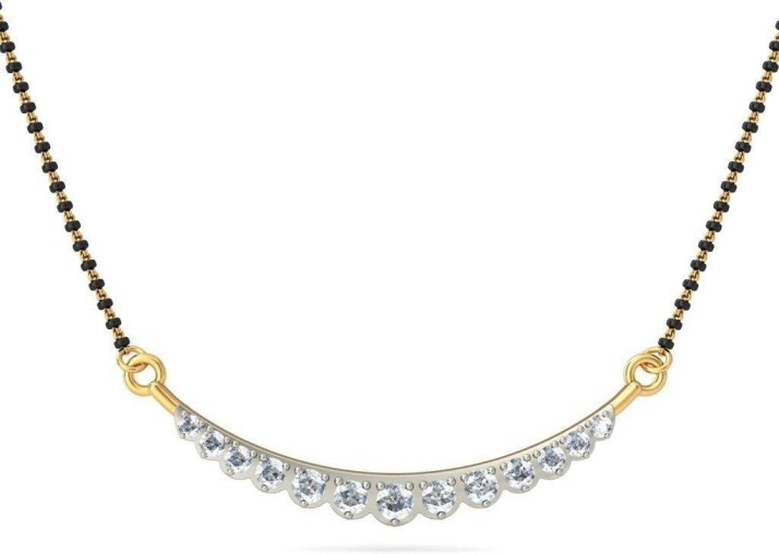 bluestone mangalsutra diamond