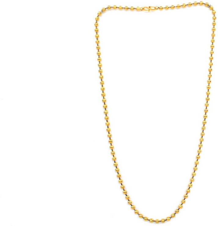 Kt Gold Covered Matar Mala Alloy Chain 