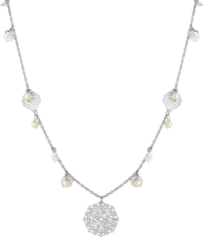 flipkart black metal necklace