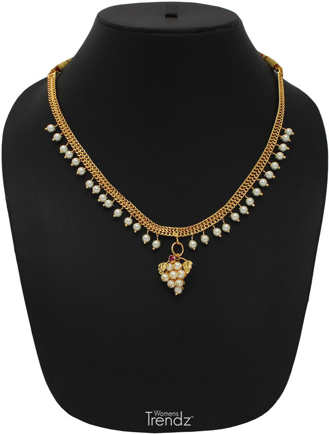 Womens Trendz Drakash Moti Haar Crystal 