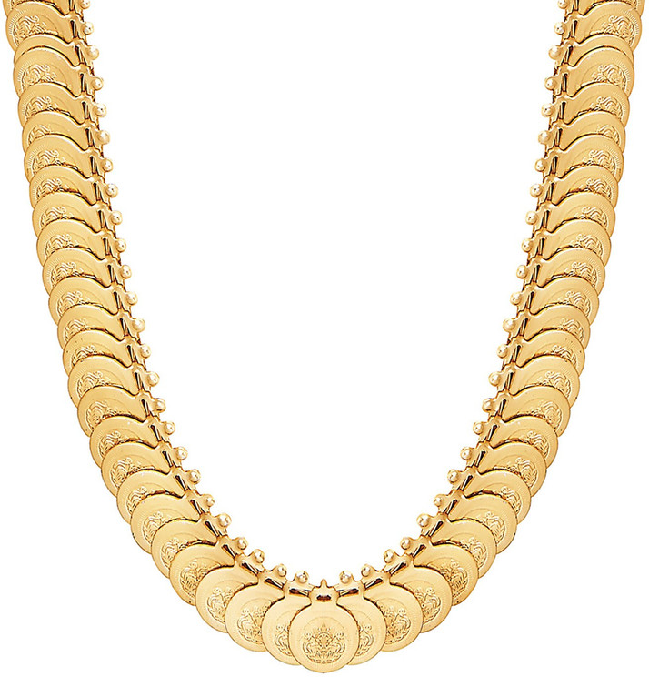 Shining Jewel Laxmi Mala Gold-plated 