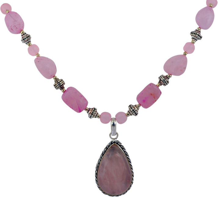 Rose Quartz Crystal Necklace 