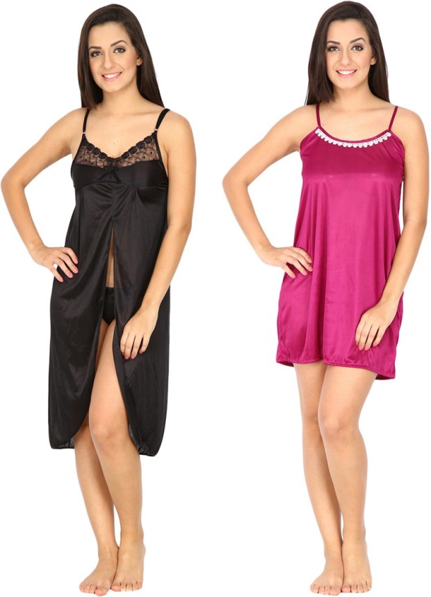 satin nightwear flipkart