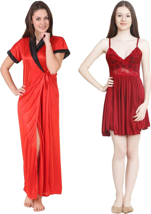 red nighty flipkart
