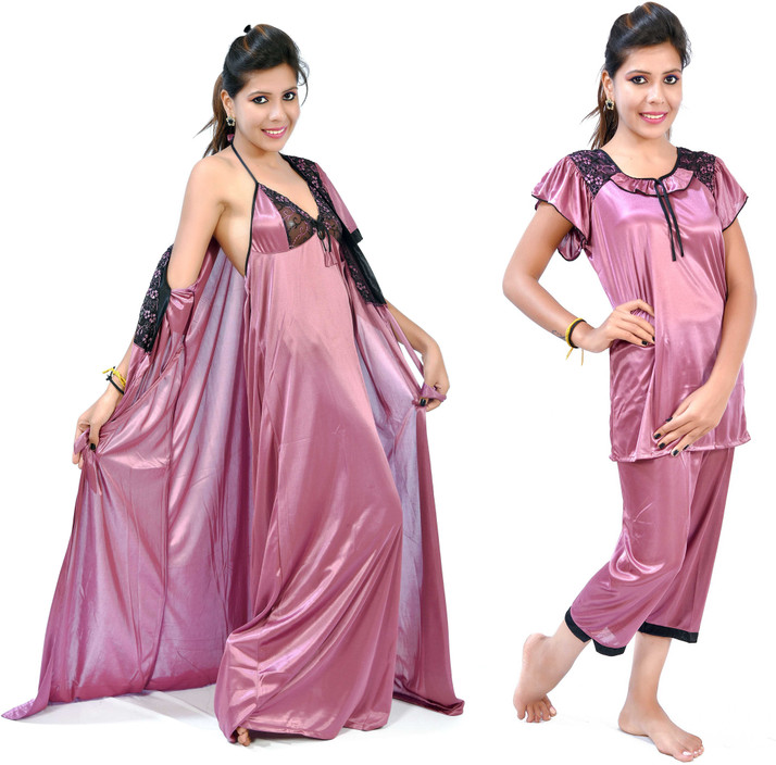 satin nighty flipkart