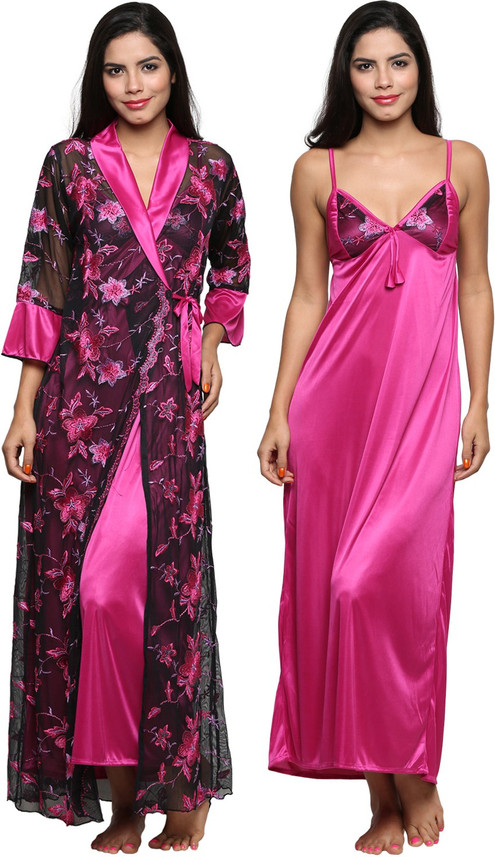 satin nighty flipkart