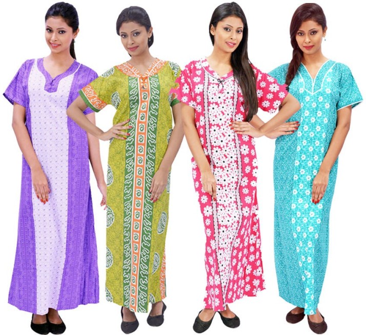 Buy Multicolor Anand Bazar Women Nighty 