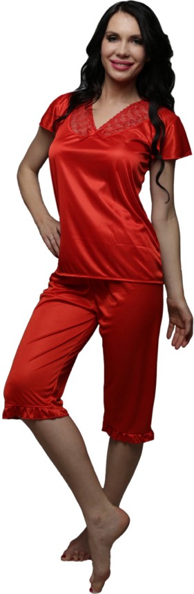 satin night suit flipkart