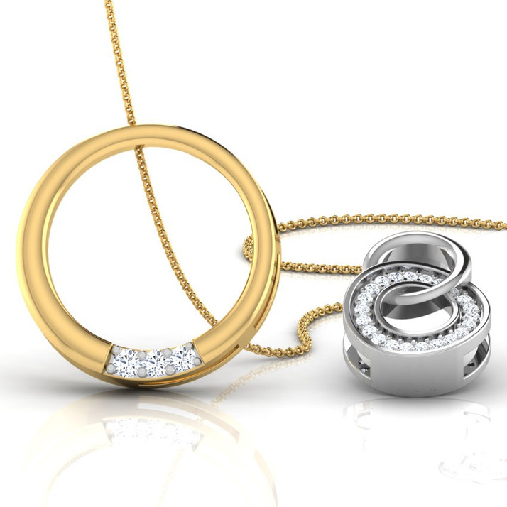 18kt Diamond Yellow Gold Pendant 