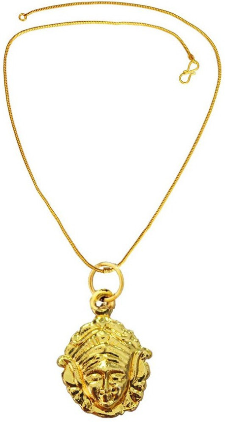 Maa Durga Gold-plated Alloy Pendant 