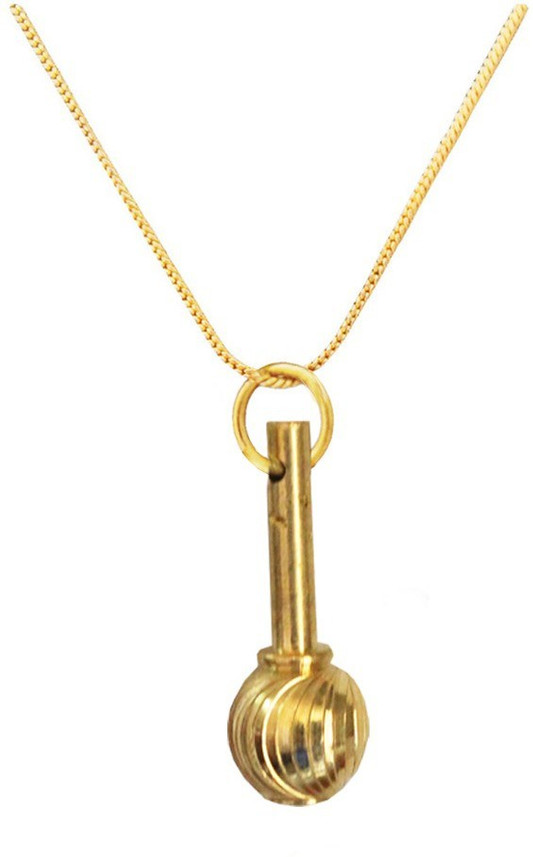 Elegant Gold Hanuman Gada Alloy Pendant 