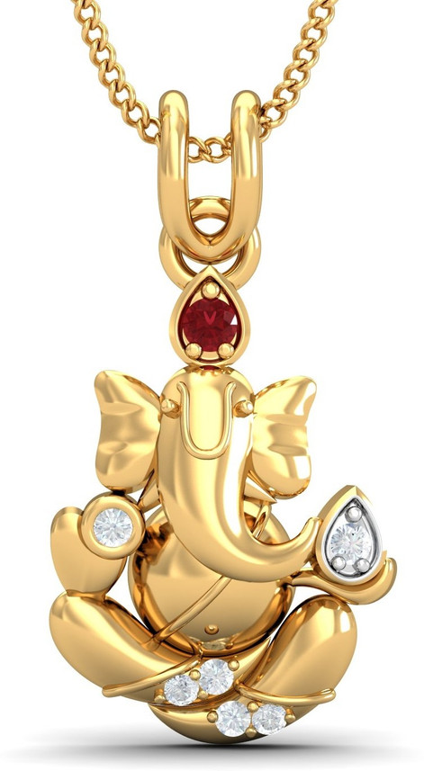 Buy KUBERBOX Lal Ganesha Diamond Yellow 