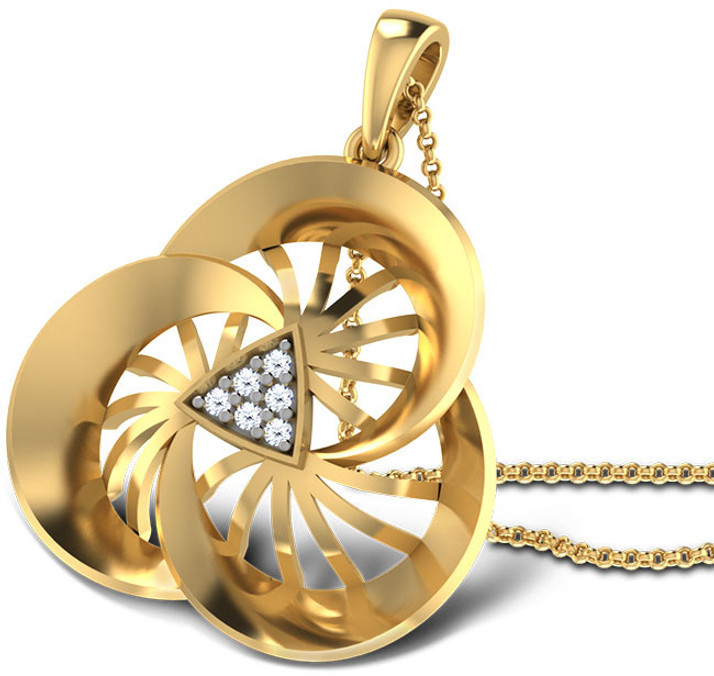 CaratLane Wheeling Diamond Yellow Gold 