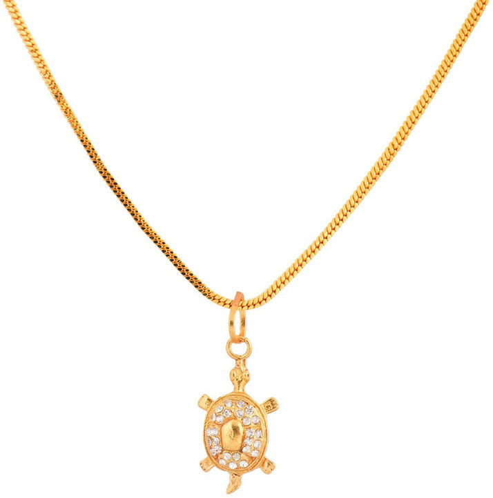 Gold Plated Chain with tortoise Pendant 