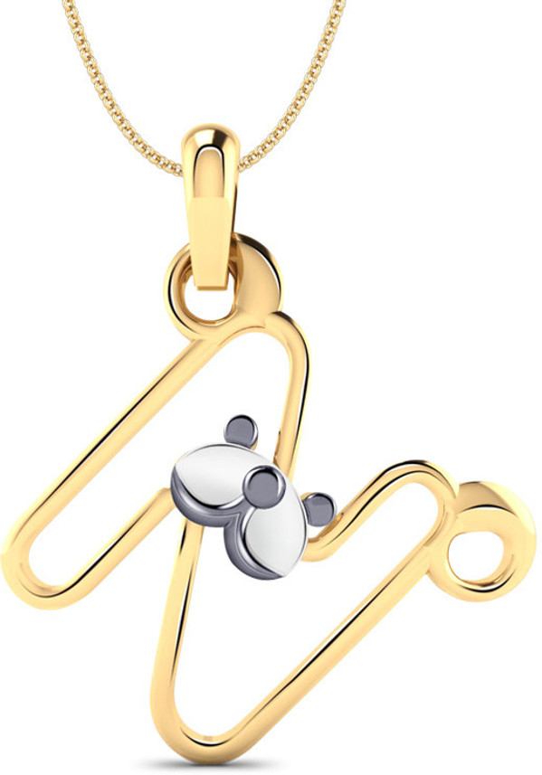 CaratLane Teddy Alphabet N Diamond 