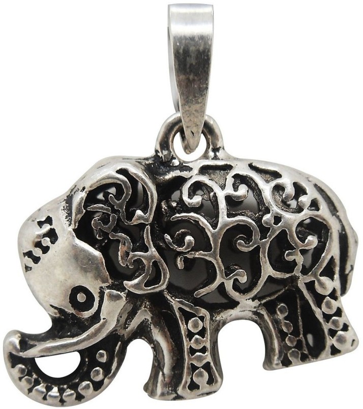 elephant silver pendant