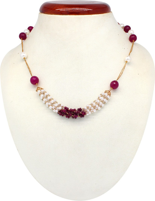 JewelMantra MOTI KI MALA Bead Chain 