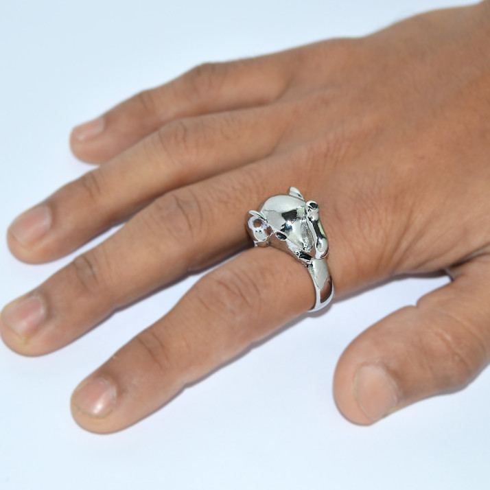 elephant finger ring