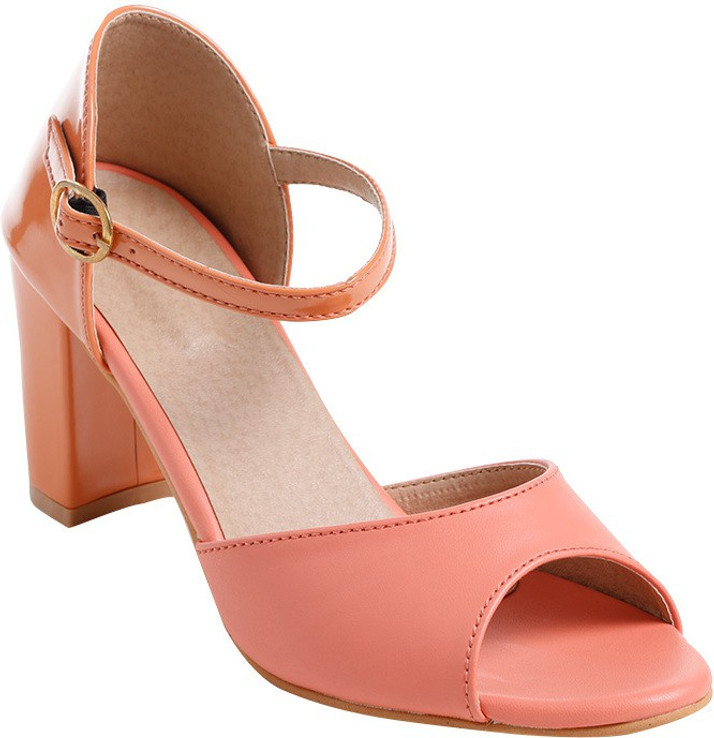 peach color shoe