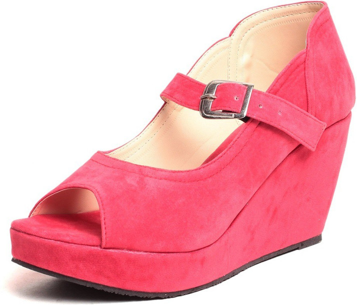 pink wedges