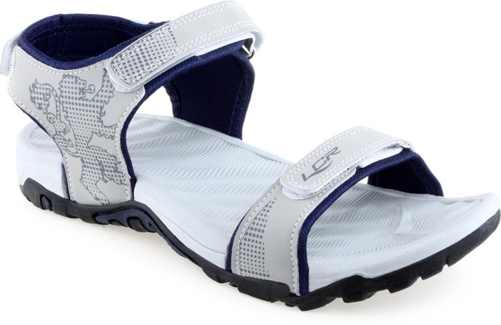 Lancer Men Grey, Blue Sports Sandals 