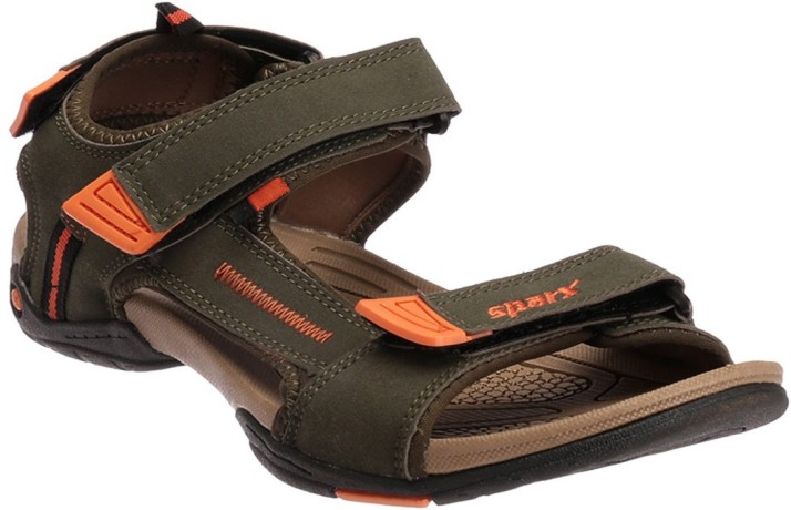 Sparx Men Olive, Orange Sandals - Buy 
