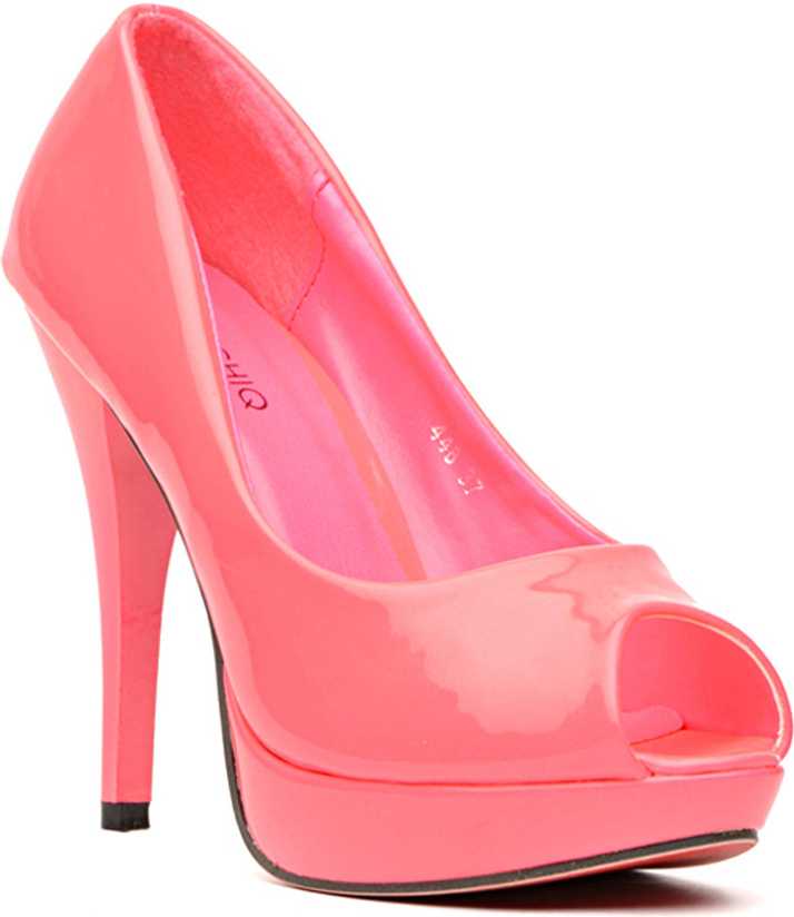 Pinq Chiq Women Pink Heels Buy Pink Color Pinq Chiq Women Pink Heels Online At Best Price Shop Online For Footwears In India Flipkart Com