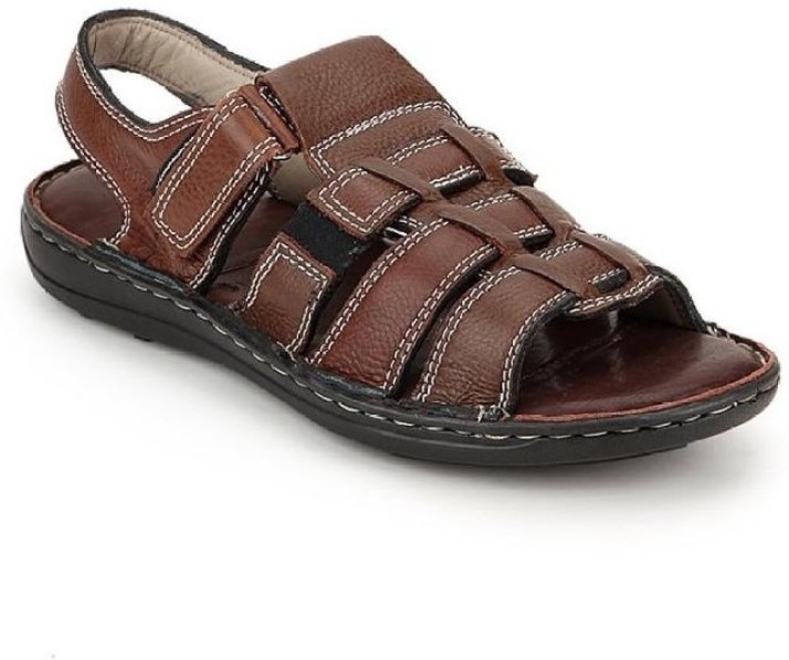 flipkart leather sandals