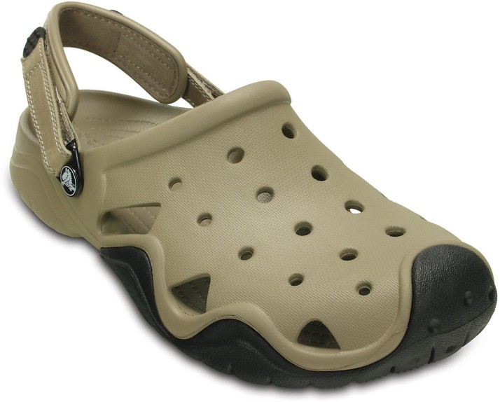 khaki color crocs