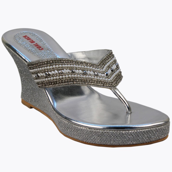 silver wedges online