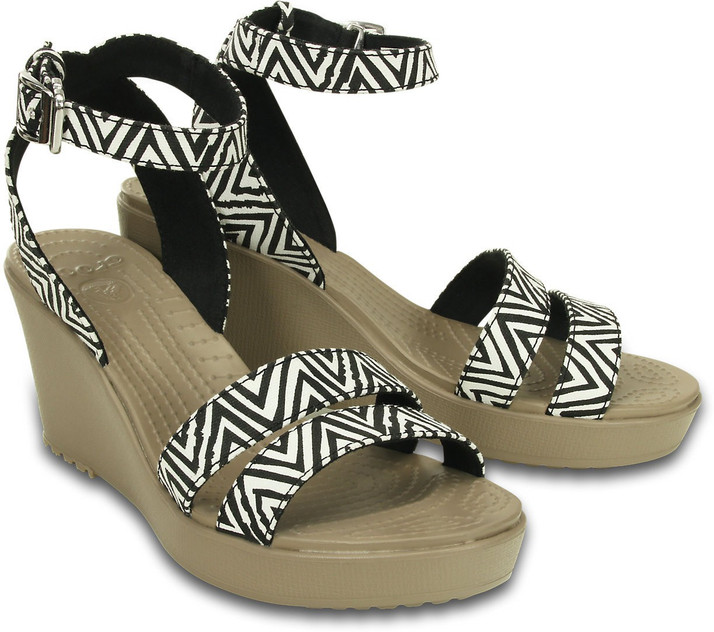 CROCS Women Black Wedges - Buy 15313 