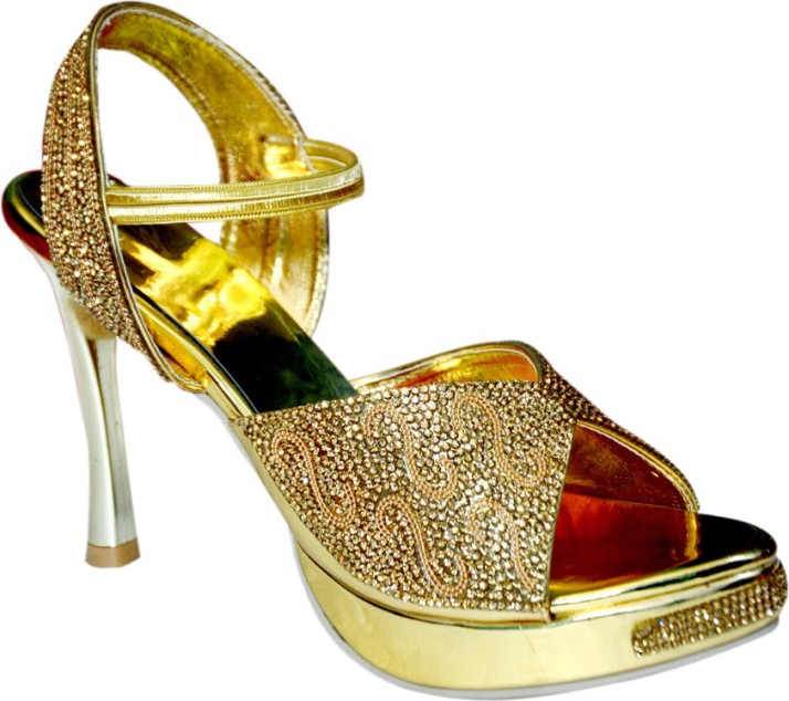 gold heels shoe carnival