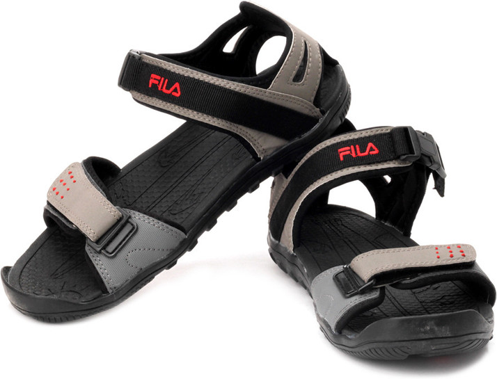 fila sandals red