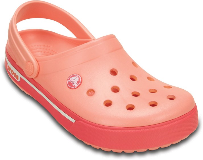 melon colored crocs