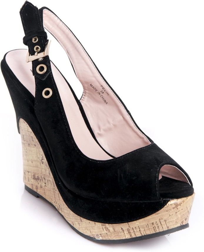 black wedges online