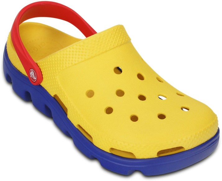 yellow clog crocs