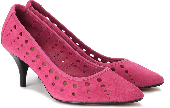 clarks pink heels