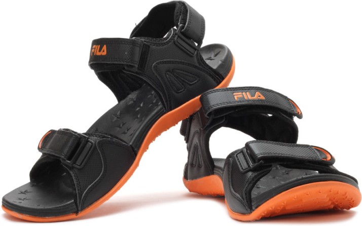 fila sandals orange