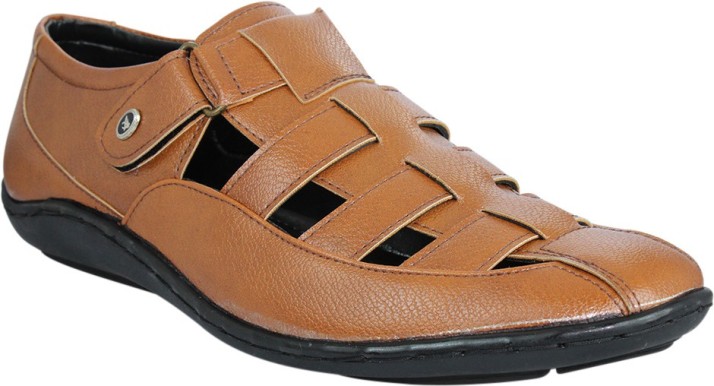 Shooze Men Tan Sandals - Buy Tan Color 