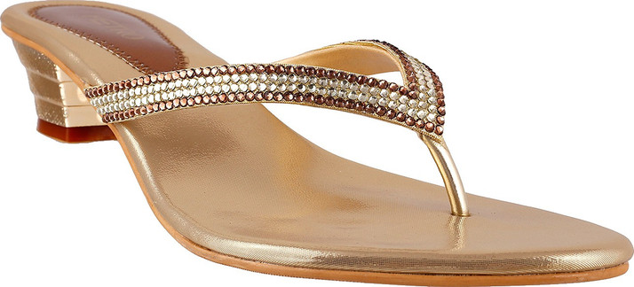 METRO Fancy Women Gold Heels - Buy 15 