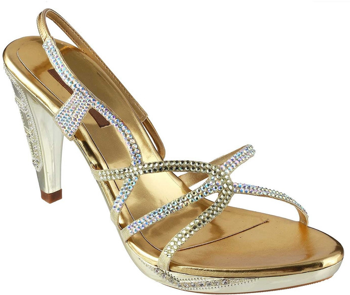 METRO Princess Women Gold Heels - Buy 