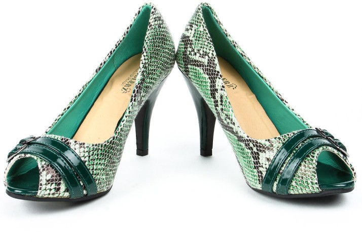 cheap green heels