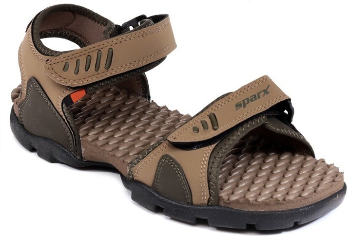 sparx men's olive & camel sandal