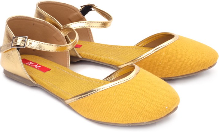 yellow gold flats